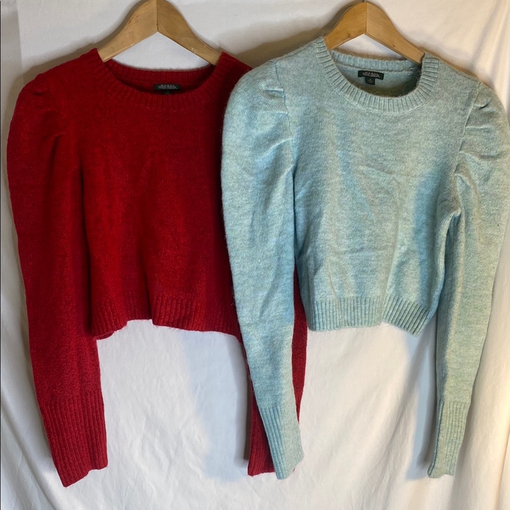 Girls Crop style sweater bundle set of 4 XS/S